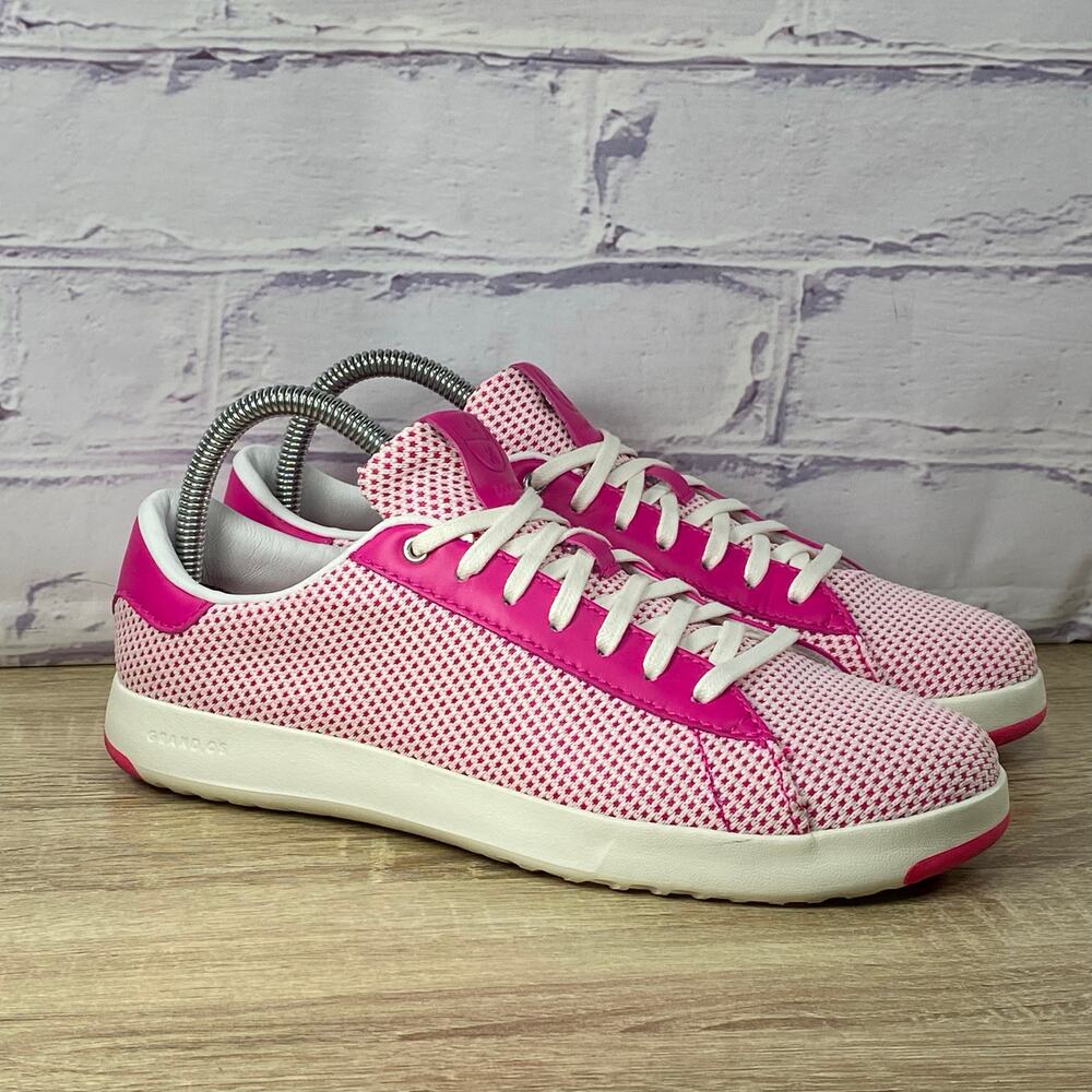 Cole Haan GrandPro Pink White Casual Sneakers Women's Size 8.5 Comfort Shoes